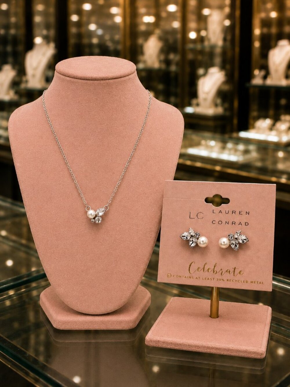 LC Lauren Conrad "Celebrate" Necklace & Earring Set